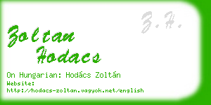 zoltan hodacs business card